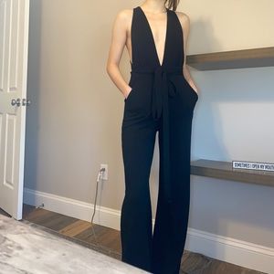 Black Pantsuit Romper
